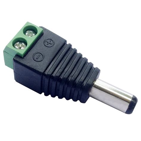 Allishop 5 Pair 21x55mm Dc Power Cable Jack Adapter Connector Plug
