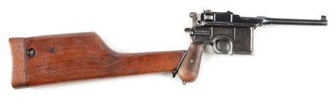 Lot Detail C Mauser Oberndorf C96 Broomhandle Semi Automatic Pistol