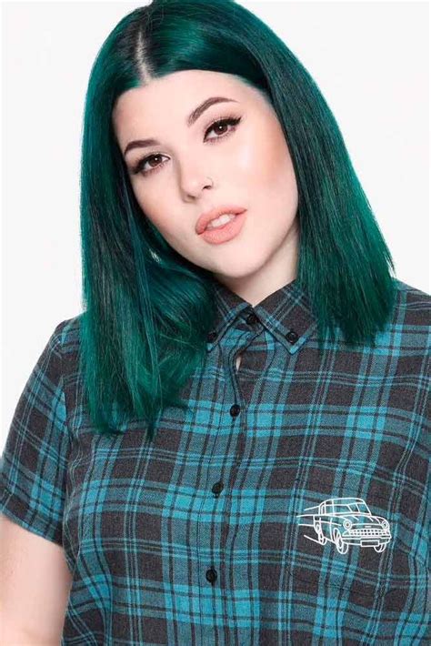 The Top Green Hair Color Ideas And How To Get Them Dark