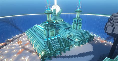 ocean monument progress inspiration from wunba minecraft castle designs minecraft