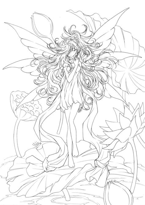 Anime Fairies Coloring Pages Coloring Pages