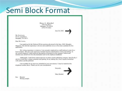 business letter formats