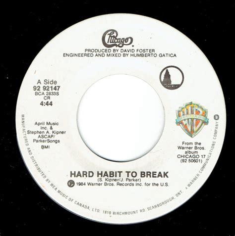 Chicago Hard Habit To Break 1984 Vinyl Discogs
