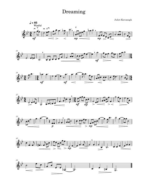 Dreaming Sheet Music For Violin Solo