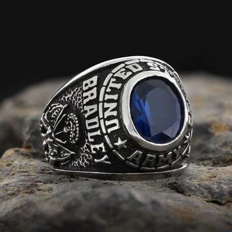 Customized United States Army Ring Silver Us Army Ring Us Etsy Uk