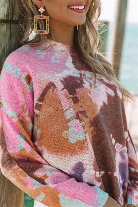 Dream On Tie Dye Sweater Impressions Online Boutique In 2020 Tie