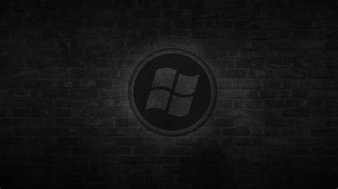 Dark Windows Logo Hd Wallpaper Wallpaperfx