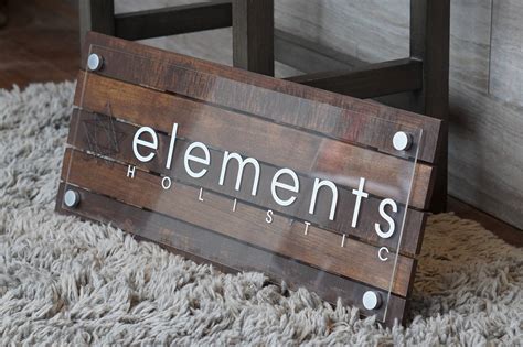 Custom Pallet Or Reclaimed Wood Business Sign With Logo 10 X 22 Inches