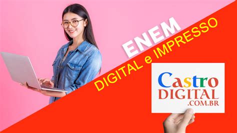 Qual a Diferença entre ENEM digital e impresso Castro Digital