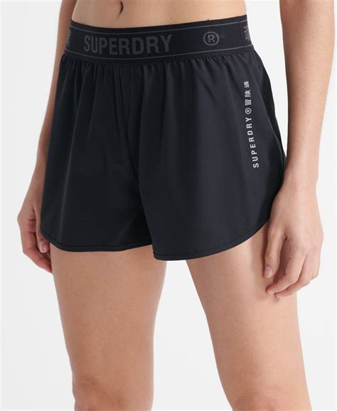 Womens Training Loose Shorts In Black Superdry