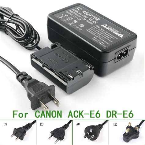 Ack E6dr E6 Full Decoded Ac Adapter For Canon Ac E6 Dr E6 013803104431