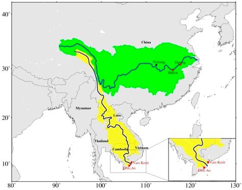 Yangtze River Map Location