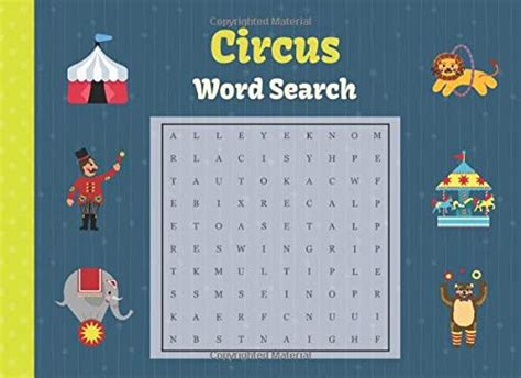 Circus Word Search Large Print Activity Puzzle Book By Pumpkin