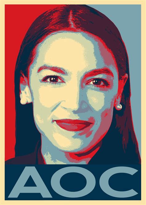 Alexandria Ocasio Cortez Aoc Campaign Poster Original Acrylic Painting Ubicaciondepersonas