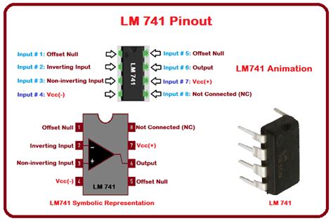 Lm741 Pinout And Sample Lm741 Projects Vrogue