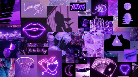 Purple Aesthetic Collage Wallpaper Laptop Antik Kuriosa