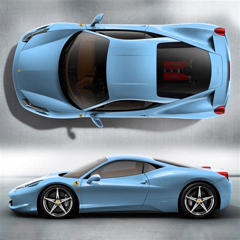 Ferrari 458 Italia Baby Blue 1 Speedlux