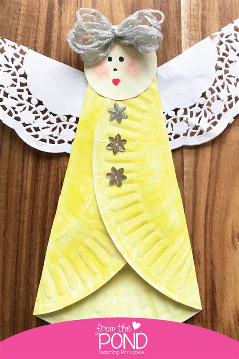 Paper Plate Angel Craft From The Pond