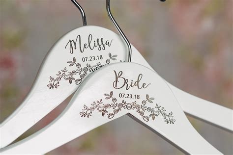 Personalized Bride Hanger Wedding Dress Hanger Bridal Etsy