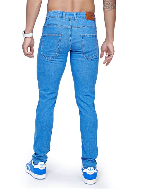 Buy Blue Colour Men Slim Fit Stretchable Jeans Online