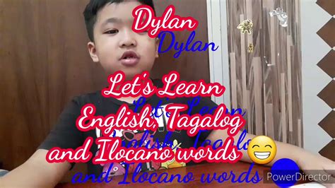 Lets Learn Englishtagalog And Ilocano Words Youtube