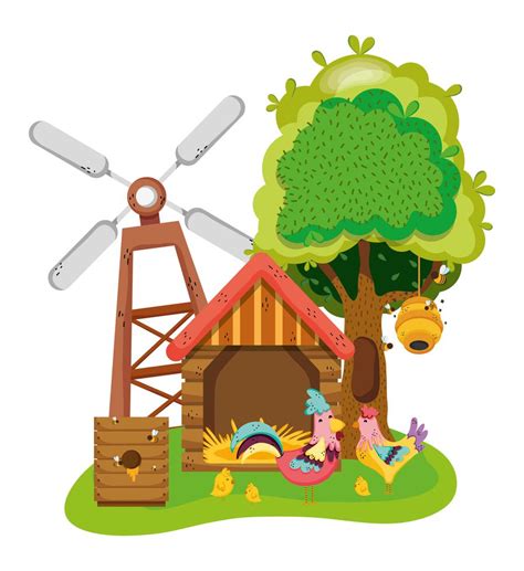 Beautiful Farm Cartoons 635302 Vector Art At Vecteezy