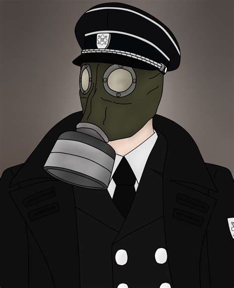 Man In A Gas Mask By Comrade M On Deviantart