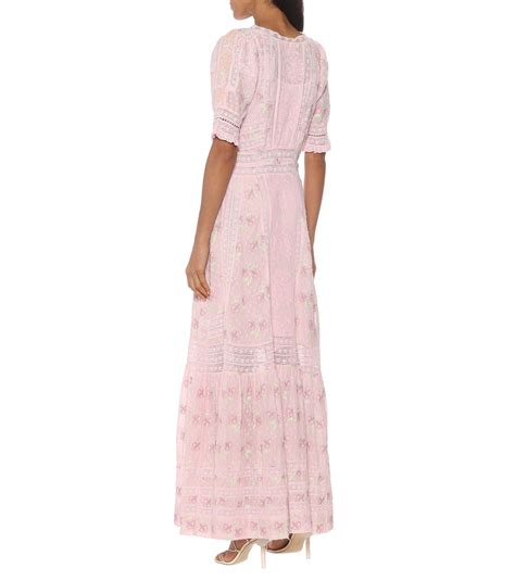 Loveshackfancy Minka Floral Cotton Maxi Dress In Pink Lyst