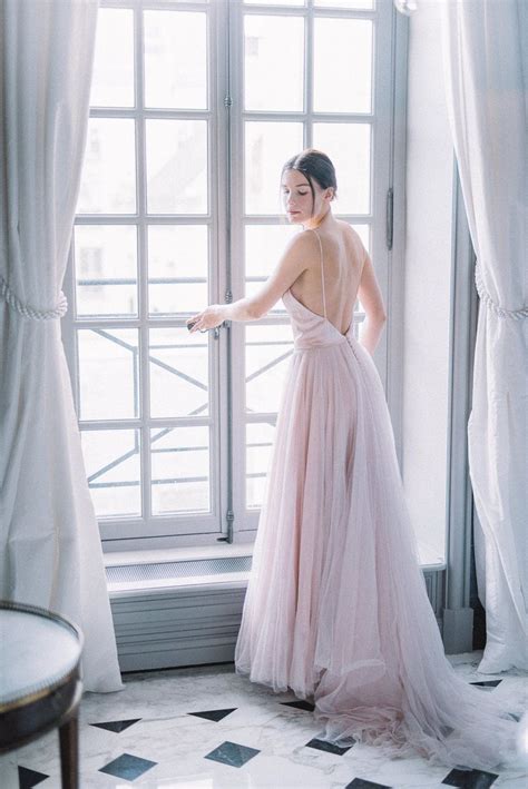 Joanne Fleming Design In Blush Tulle Wedding Dress Ballerina Wedding Dress Wedding