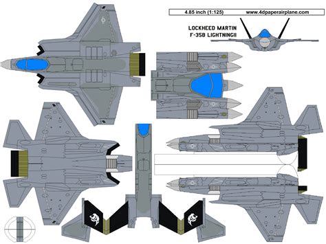 Lockheed Martin F 35b Lightning Paper Airplane Models Model