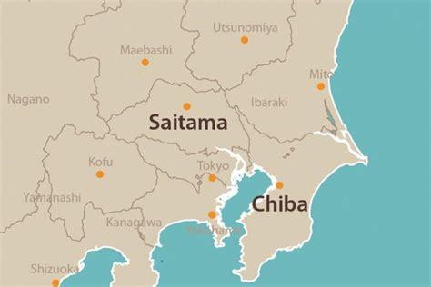 On saitama map, you can view all states, regions, cities, towns, districts, avenues, streets and popular centers' satellite, sketch and terrain maps. Radioactive iodine detected in tap water in Chiba, Saitama prefectures