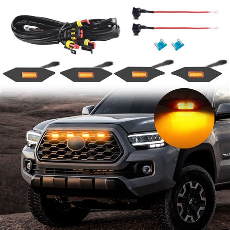 Buy Autlight Amber Led Grill Lights For 2020 2021 2022 Toyota Tacoma