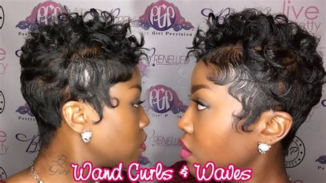 In truth, the curly hair fits almost anyone who can have it. Wand Curls on Short Hair| Waves - YouTube