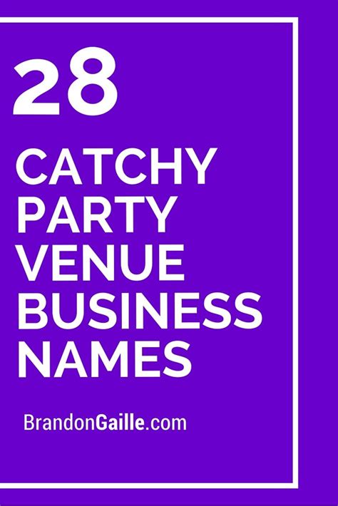 Catchy names for hair business. 250 Catchy Party Venue Business Names | Beauty salon names ...