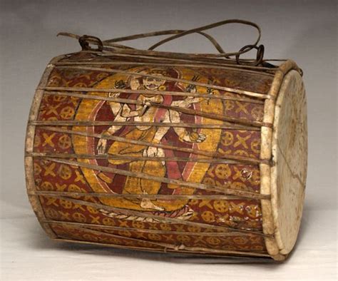 Barrel Drum Dhimay Nepal 20th Century These Drums Can Only Be