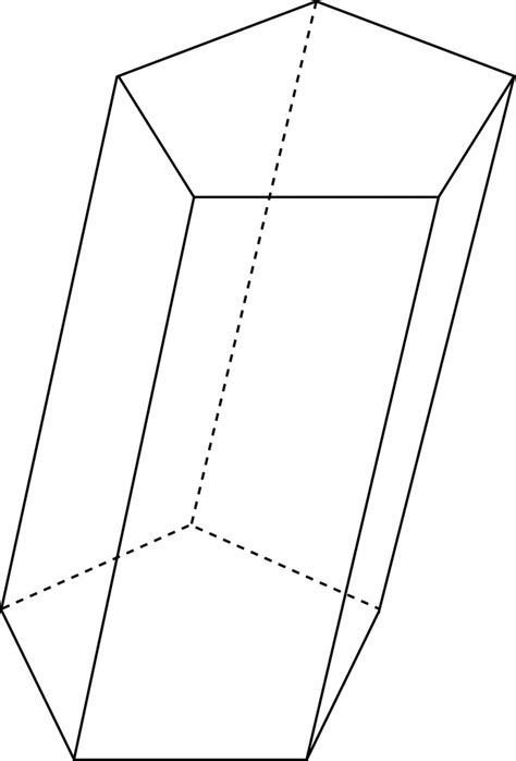 Skewed Pentagonal Prism Clipart Etc