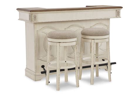 Realyn Counter Height Dining Table And Barstools American Furniture