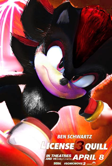 Shadow The Hedgehog Poster Movie Edit Sonic Movie By Albinosonic16yt