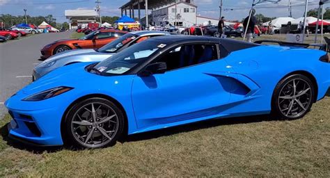 This Rapid Blue C8 Corvette Convertible Is One Of The First To Be