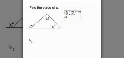 Once a triangle is labeled, we're ready to identify which of the ratios we need. How to Find a missing angle outside of a triangle « Math