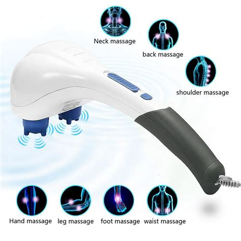 Knifun Electric Double Headed Neck Back Full Body Kneading Deep Tissue Percussion Massager