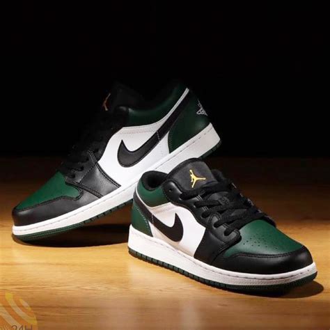 Giày Nike Air Jordan 1 Low Green Toe 553558 371 Hệ Thống Phân Phối