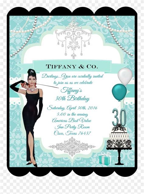 Download Hd Breakfast At Tiffany Birthday Party And Event Invitation