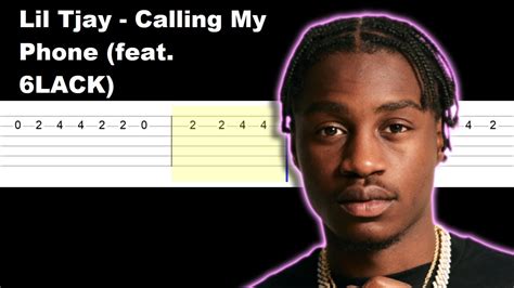 Lil Tjay Calling My Phone Feat 6lack Easy Guitar Tabs Tutorial