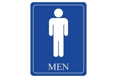 Printable Men Restroom Sign For Restrooms Pdf Free Download Restroom