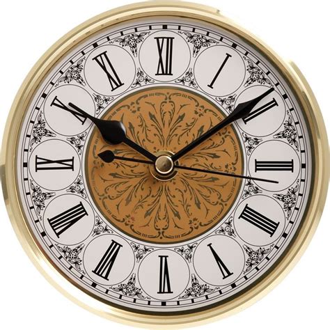 5 18 Fancy Clock Insert With Gold Bezel Fancy Clock Clock Inserts