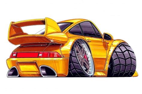 Cartoon Car Drawing Car Cartoon Cartoon Images Foose Porsche Vw
