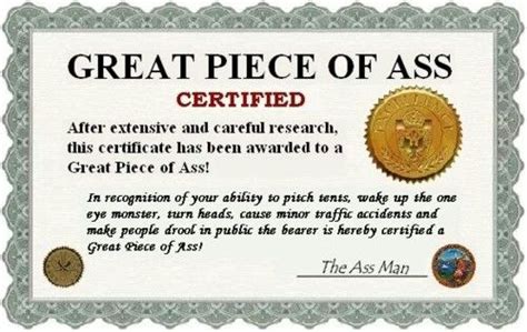 Pin By Storm Watt On Me Myself And I~ Funny Awards Certificates Funny