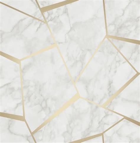 Marbles Inspire Greygold White And Gold Wallpaper