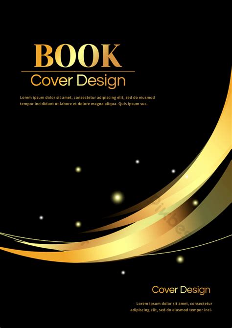 Book Cover Education Black Gold Poster Psd Free Download Pikbest